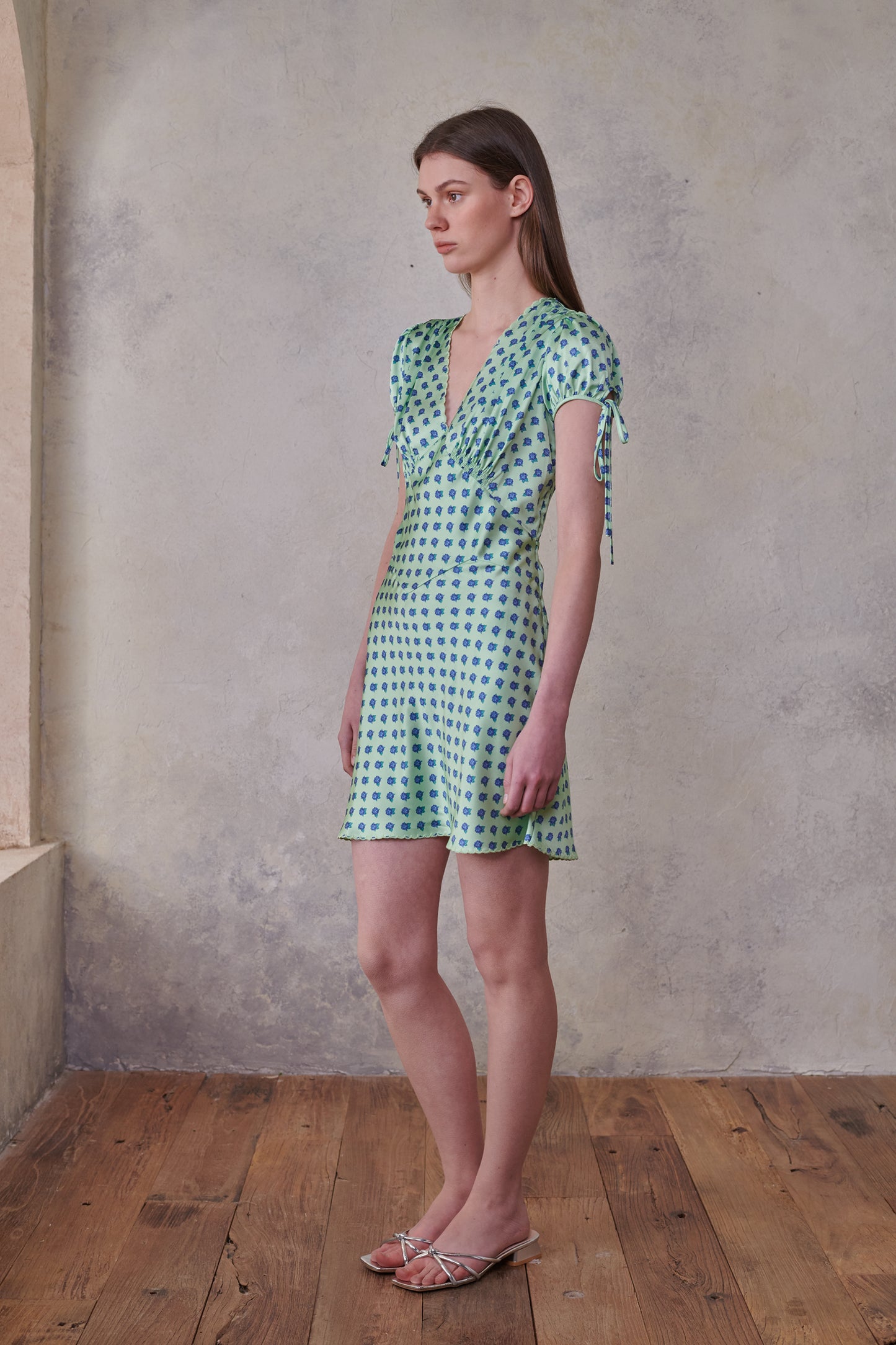 Hydrangea Short Dress