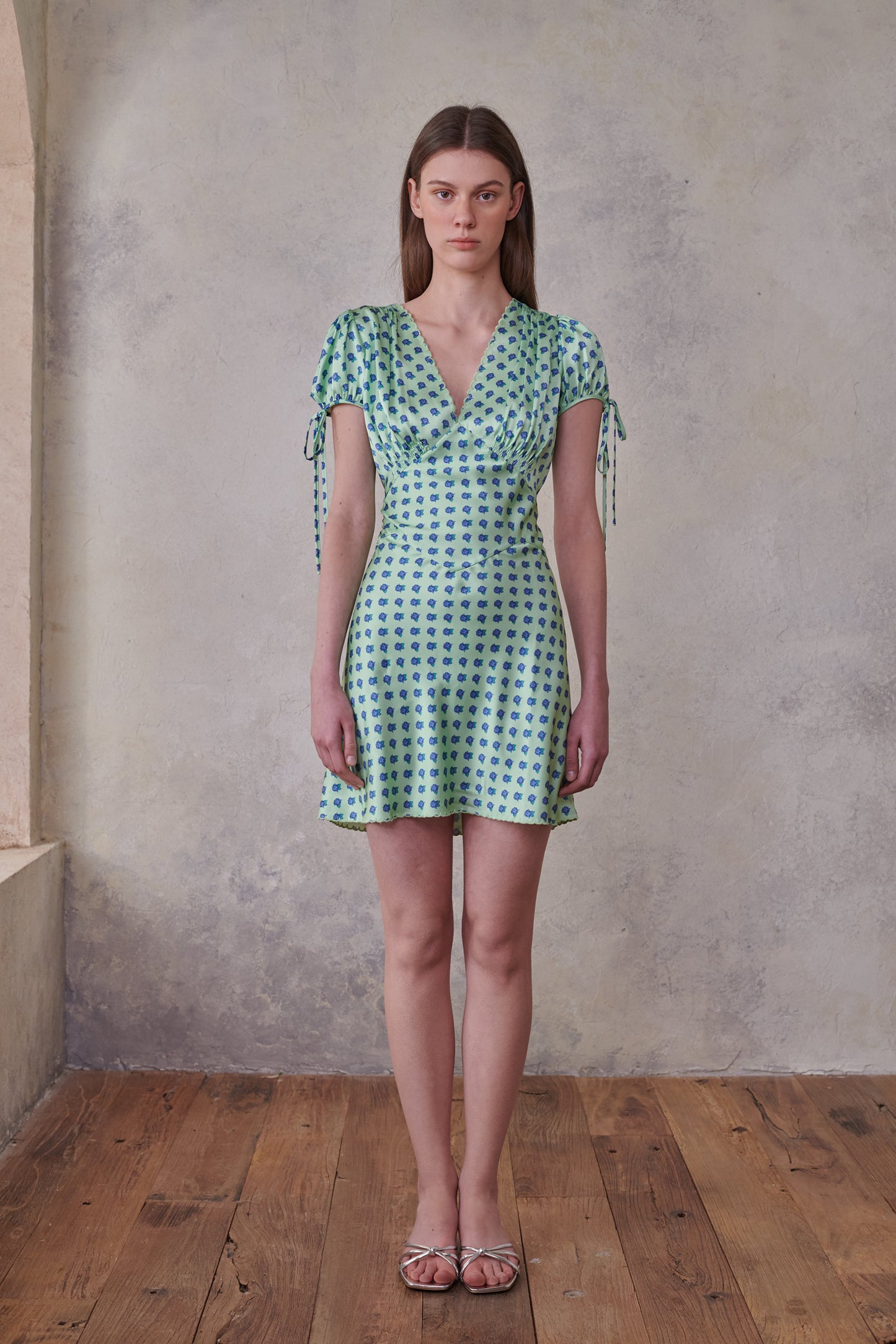 Hydrangea Short Dress