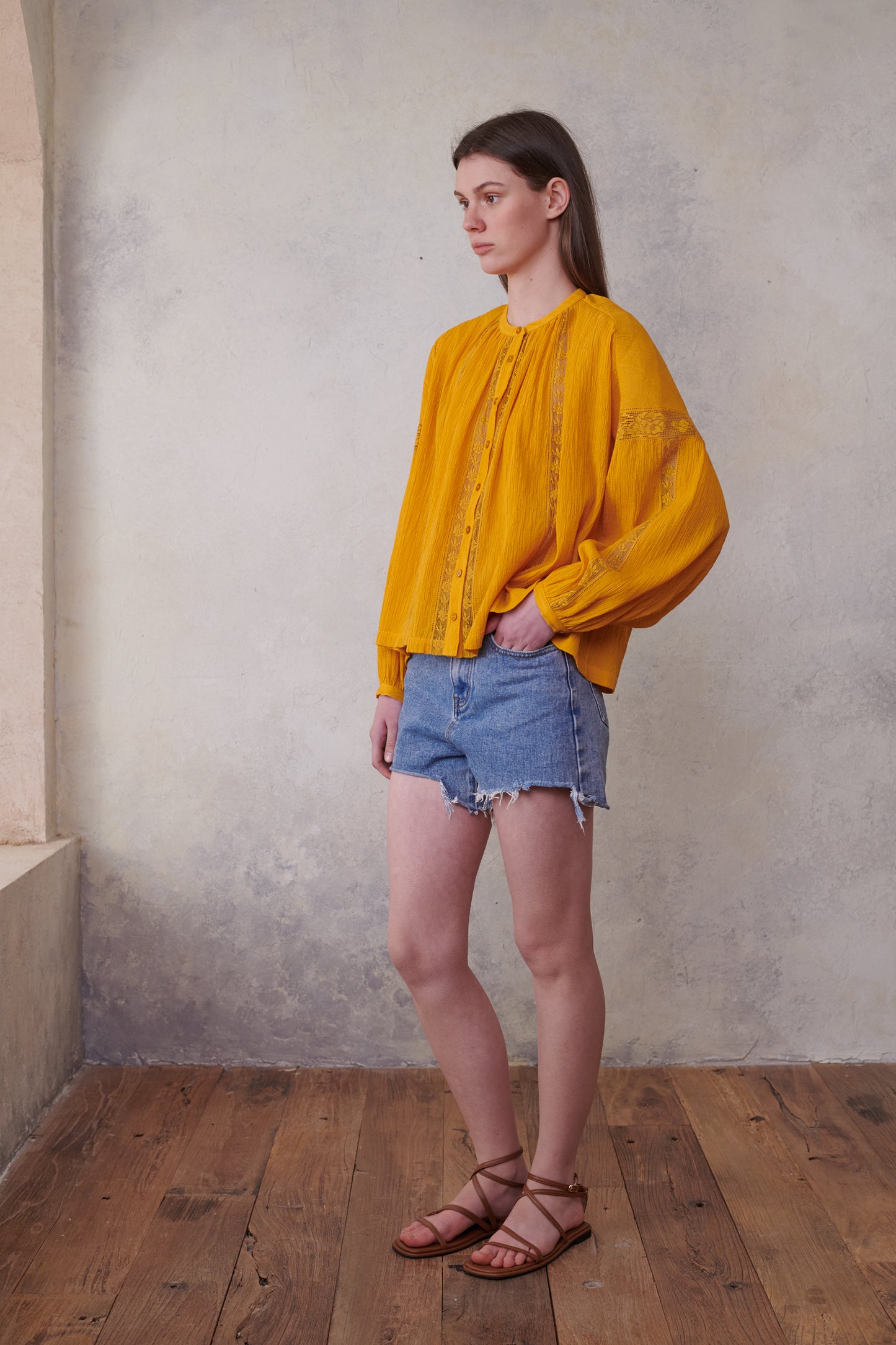 Honey Bubble Long Sleeve Top