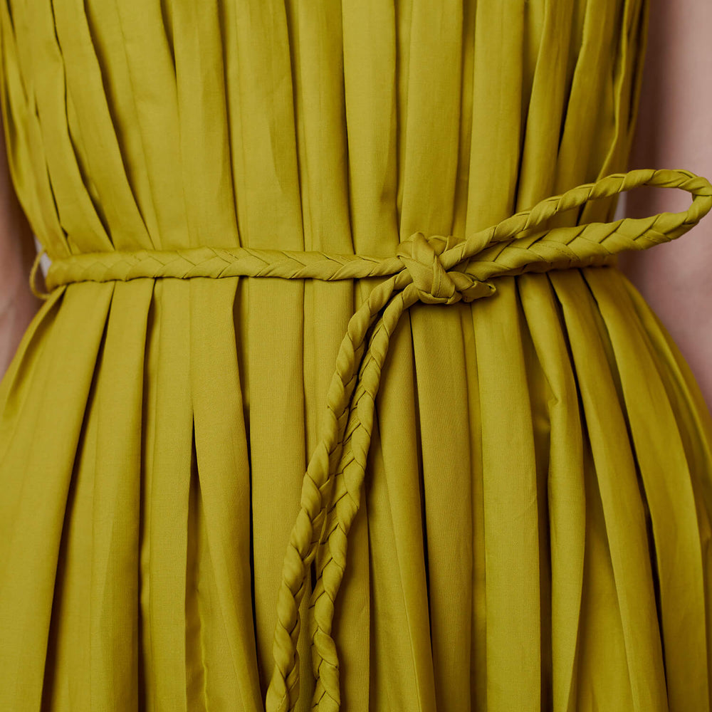 
                      
                        Cornflower Pleated Dress
                      
                    