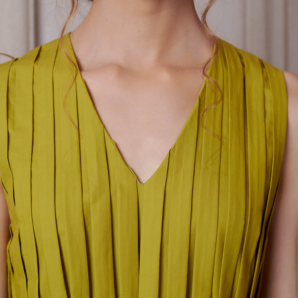 
                      
                        Cornflower Pleated Dress
                      
                    