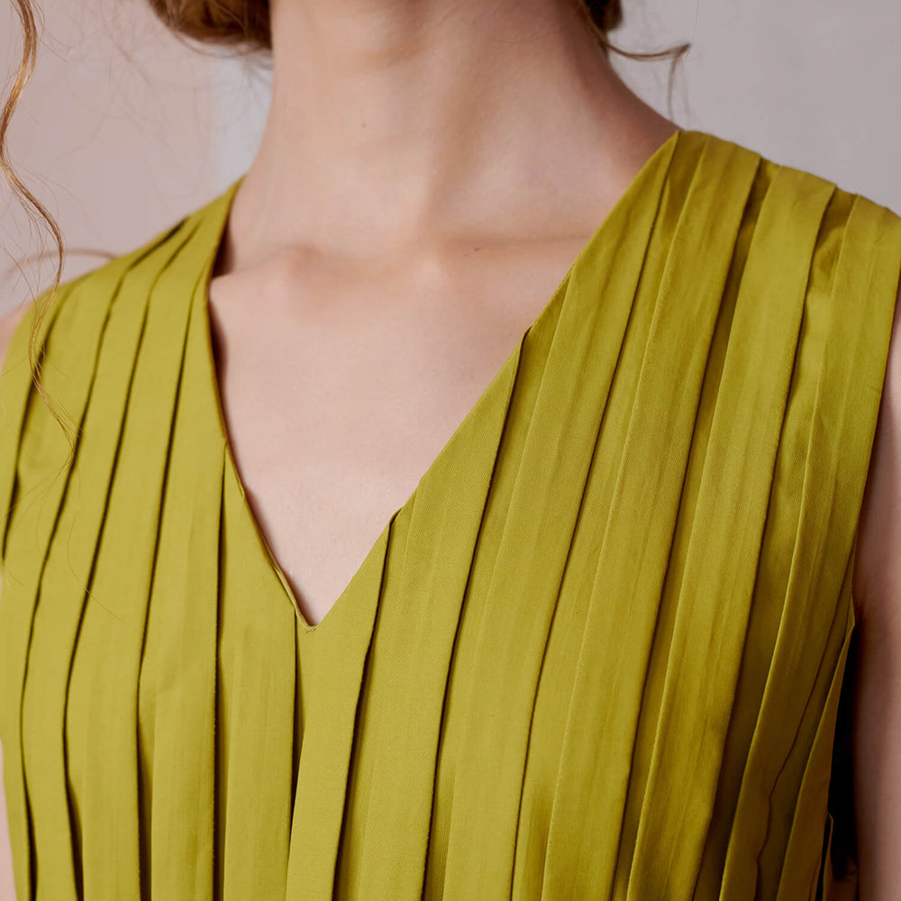 
                      
                        Cornflower Pleated Dress
                      
                    